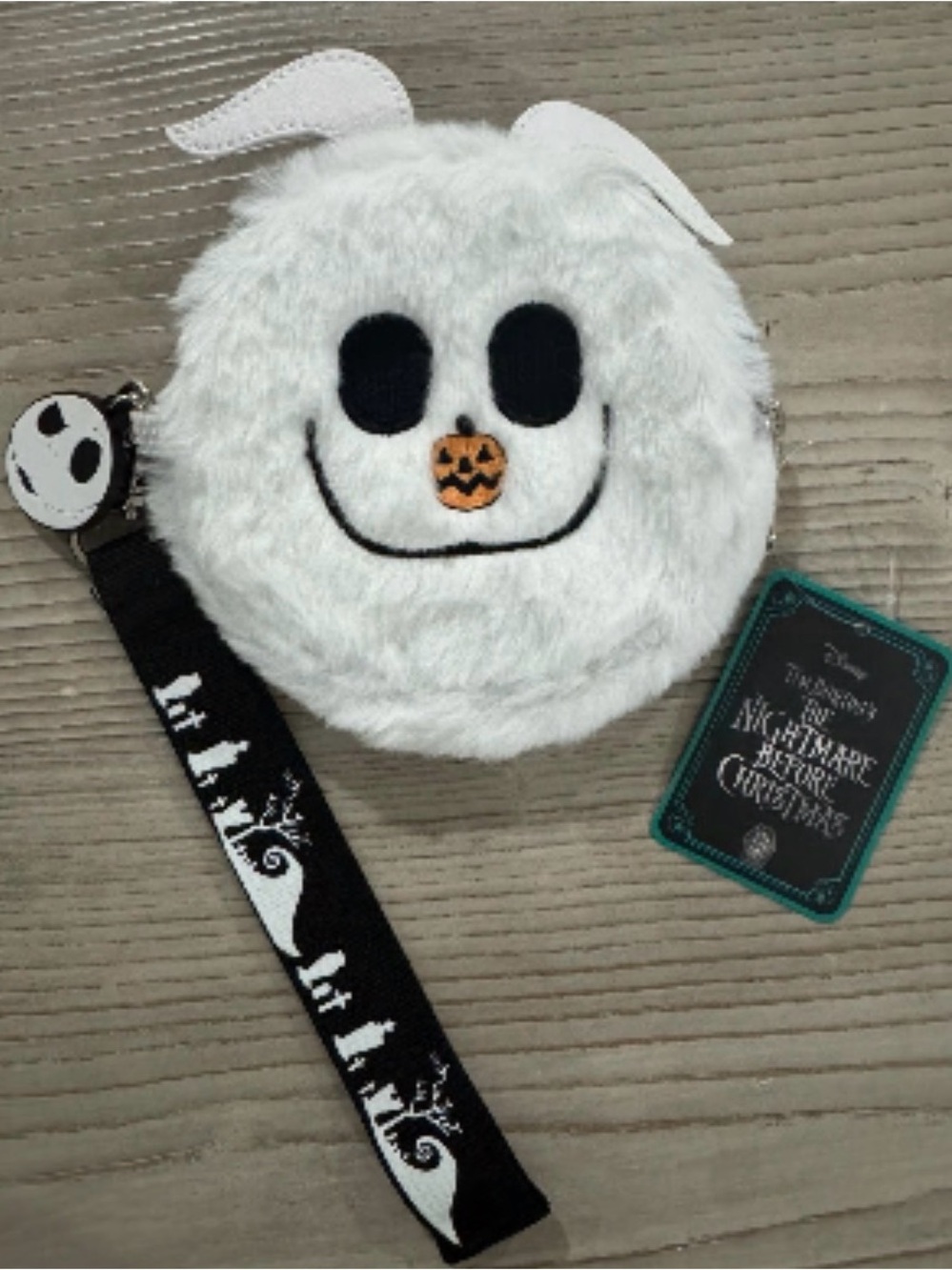 Disney Nightmare Before Christmas Zero Zipper Purse Pouch Round